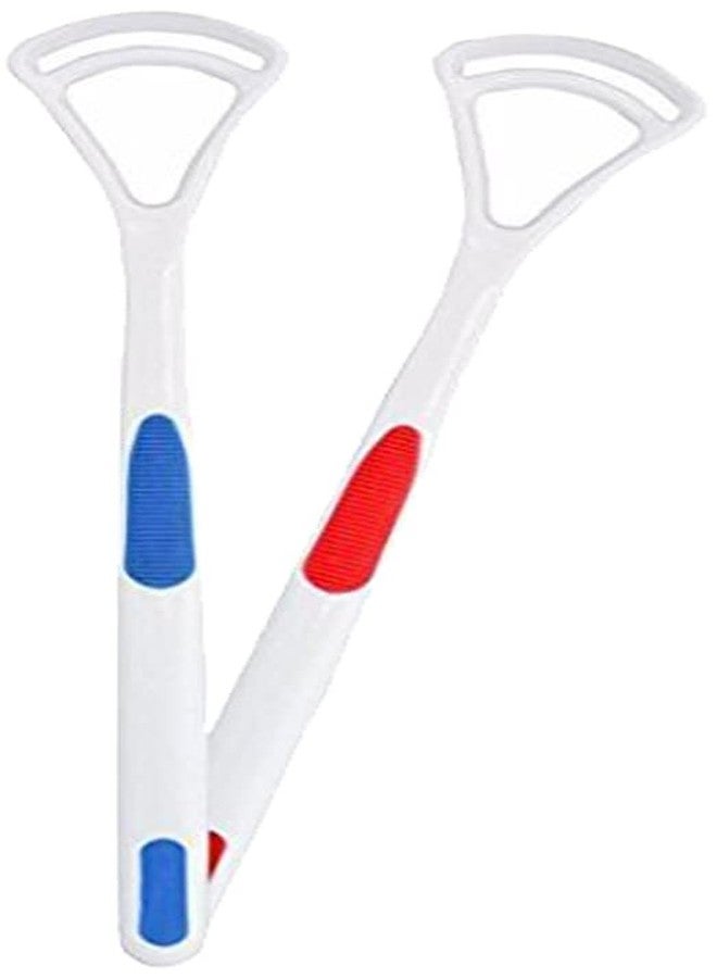 Tilak Venture® Tongue Cleaner for Kids Adults Antimicrobial cleaner scrapper for Optimal Oral Hygiene (Pack of 2)(Multicolor)